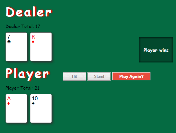 Blackjack App Image