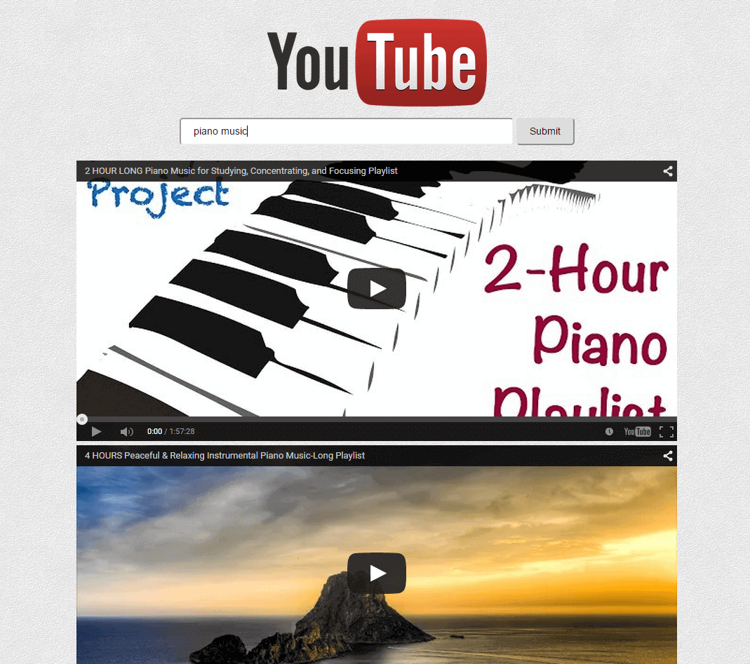 YouTube Search Image